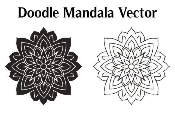 Download Doodle Mandala Vector SVG Clipart Free - Free Collection