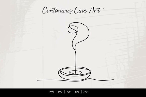 Download Incense Smoke Line Art - Premium Bundle