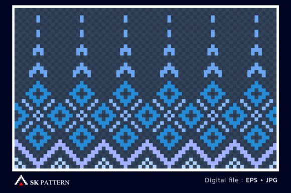 Download Pixel Geometric Vector Ethnic Pattern - Premium Resources